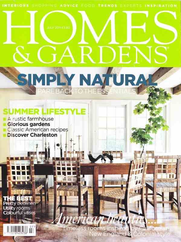 homes and gardens cover